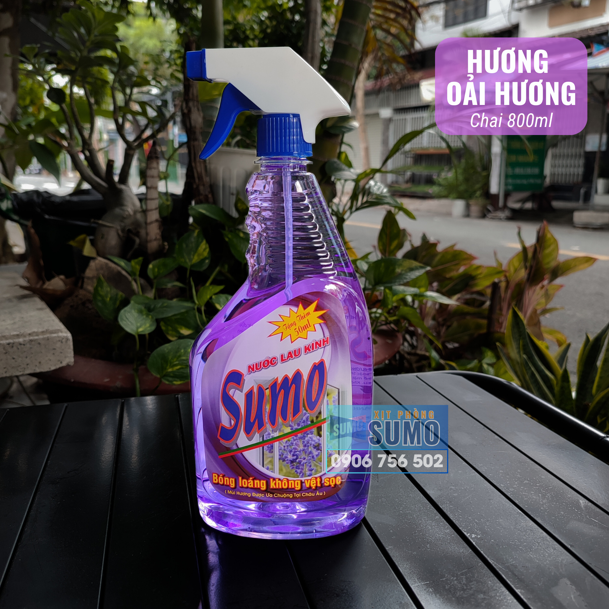 Nước lau kính Sumo 800ml hương Lavender