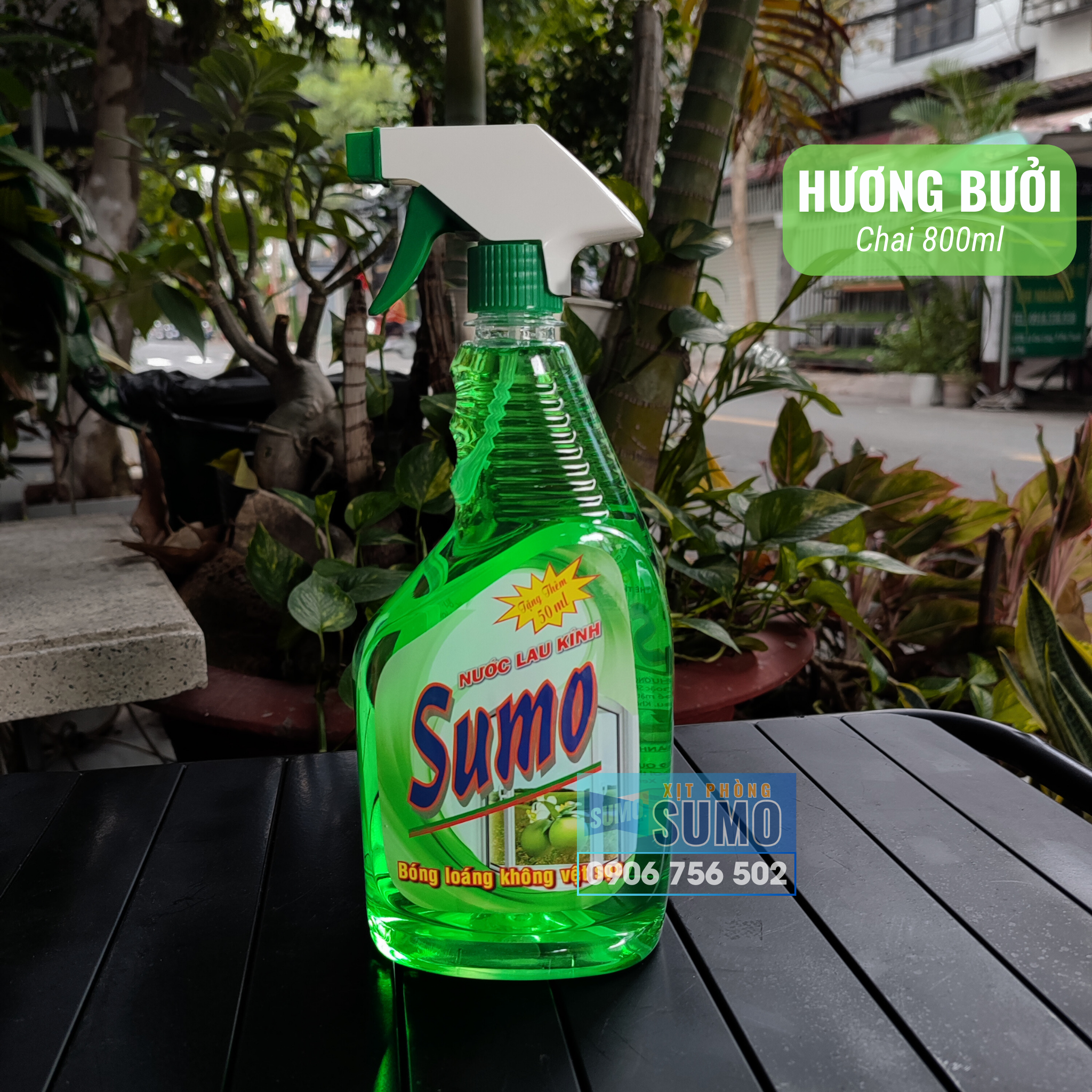 Nước lau kính Sumo 800ml hương bưởi